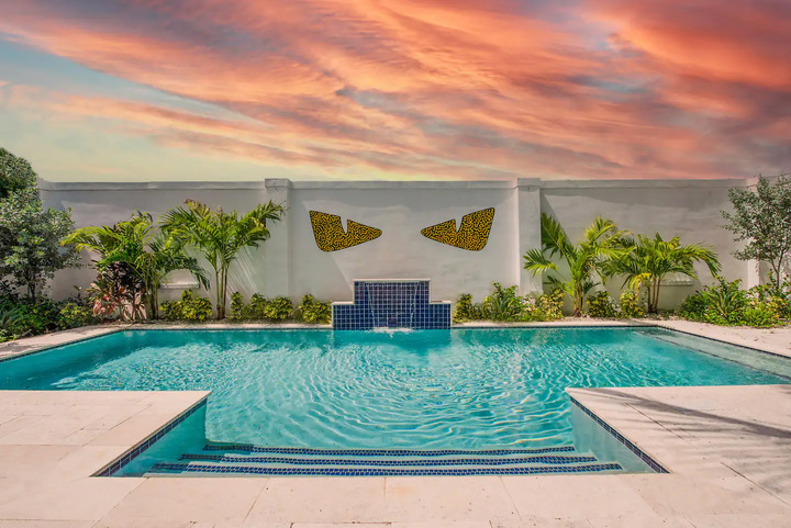 luxury pool fendi theme miami